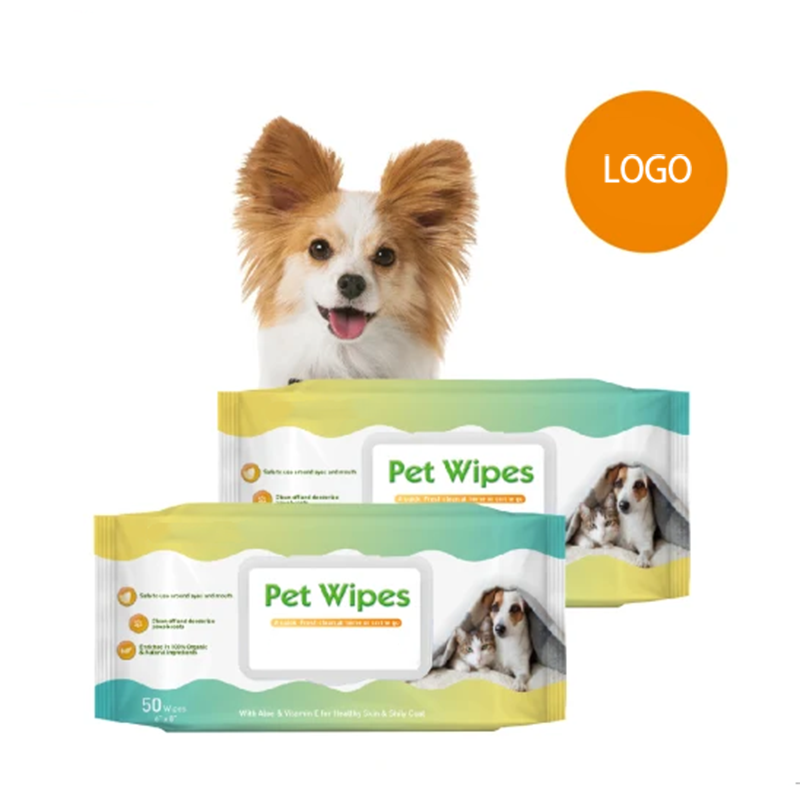 80pcs pet grooming wipes Soft Shower Clean Deodorizing Wet Portable OEM Ear Eye Hypoallergenic Dogs Pets Wipes for Grooming