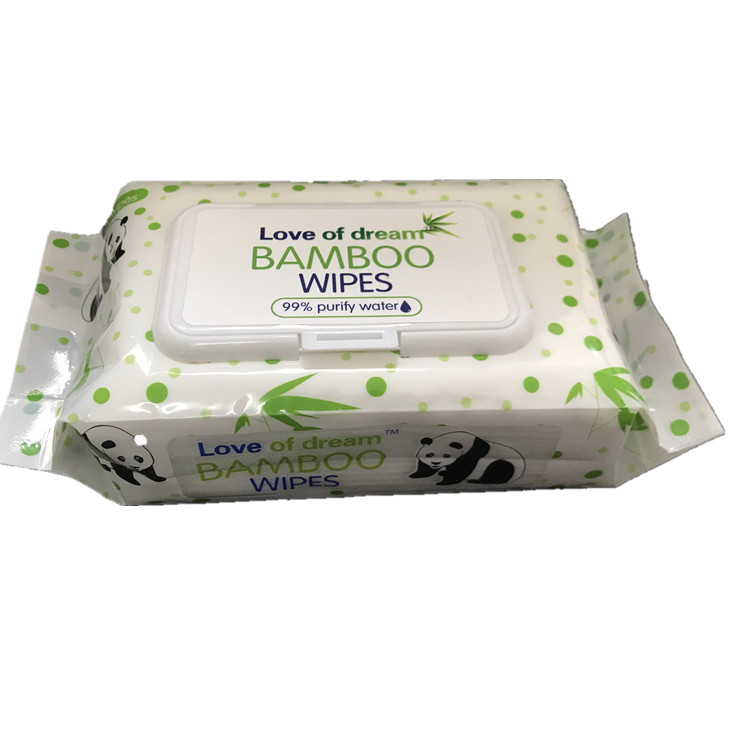 Natural pollution-free bamboo fiber wipes