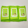 Natural plants extract individual wrapped feminine avocado and aloe ingredients make up removal wipes