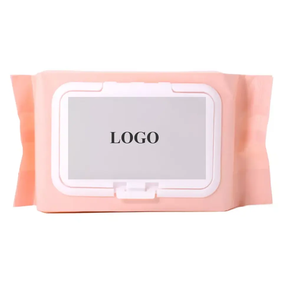 Custom women's wipes own brand face nail wipe oil-free disposable private label makeup wipes remover