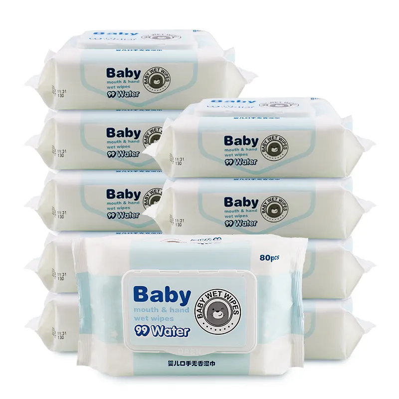 Wholesales cheap price wet wipes baby wet wipes lid Ro water bamboo biodegradable baby wet wipes